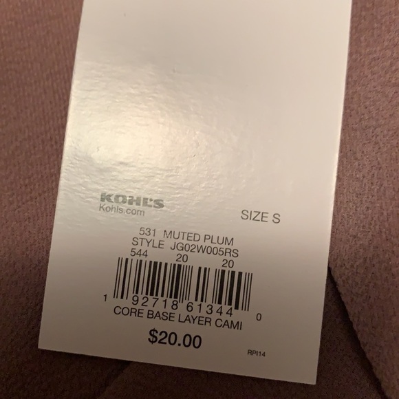 So brand muted plum colored adjustable strap lose fitting cami, small - Picture 9 of 9